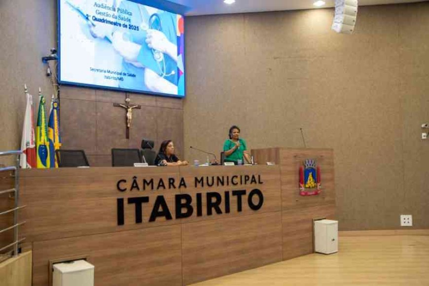 Itabirito apresenta investimentos e ações da saúde em audiência pública